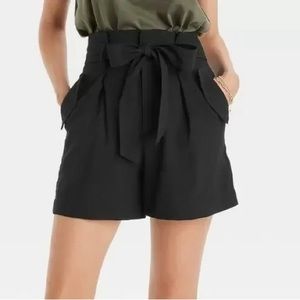 SOLD A New Day Target High-Rise Utility Paperbag Tie Pocket Shorts